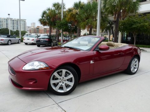 Radiance Red Metallic Jaguar XK XK8 Convertible.  Click to enlarge.