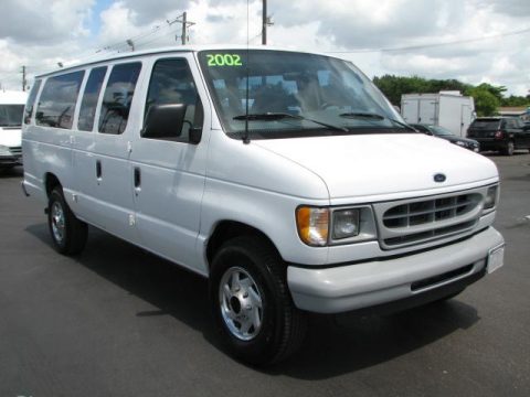 Oxford White Ford E Series Van E350 XLT 15 Passenger.  Click to enlarge.