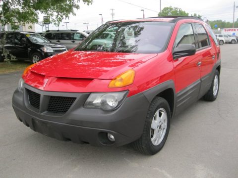 Bright Red Pontiac Aztek AWD.  Click to enlarge.