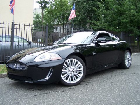 Ultimate Black Metallic Jaguar XK XK Coupe.  Click to enlarge.