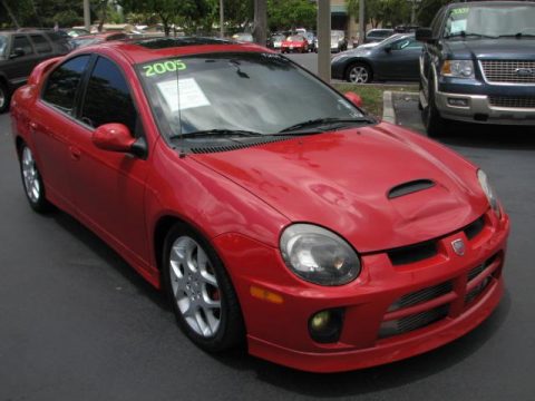 Flame Red Dodge Neon SRT-4.  Click to enlarge.