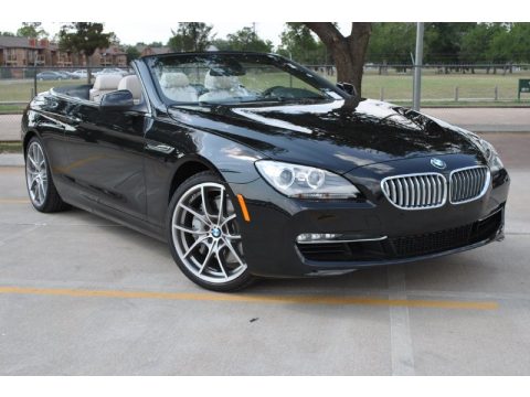 Black Sapphire Metallic BMW 6 Series 650i Convertible.  Click to enlarge.