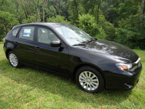 Obsidian Black Pearl Subaru Impreza 2.5i Premium Wagon.  Click to enlarge.