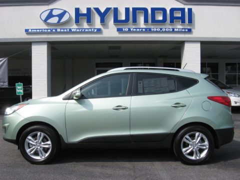 Kiwi Green Hyundai Tucson GLS.  Click to enlarge.