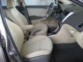  2012 Hyundai Accent Beige Interior #19