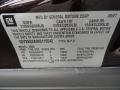 Info Tag of 2008 Cadillac SRX V8 #17