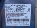 Ford Color Code UN Steel Blue Metallic #13