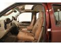  2005 Ford F250 Super Duty Castano Brown Leather Interior #9