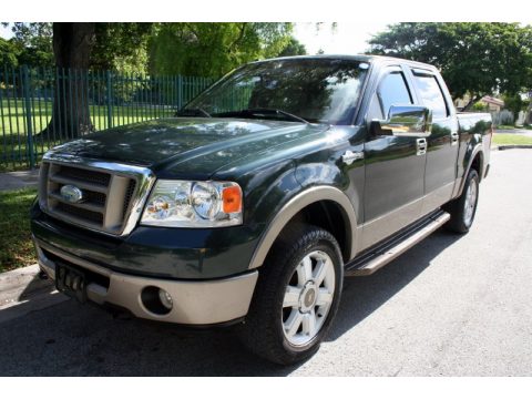 Aspen Green Metallic Ford F150 King Ranch SuperCrew 4x4.  Click to enlarge.