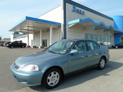 Iced Teal Pearl Honda Civic EX Sedan.  Click to enlarge.