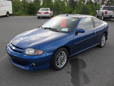 Arrival Blue Metallic Chevrolet Cavalier LS Sport Coupe.  Click to enlarge.