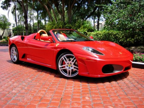 Rosso Corsa (Red) Ferrari F430 Spider.  Click to enlarge.