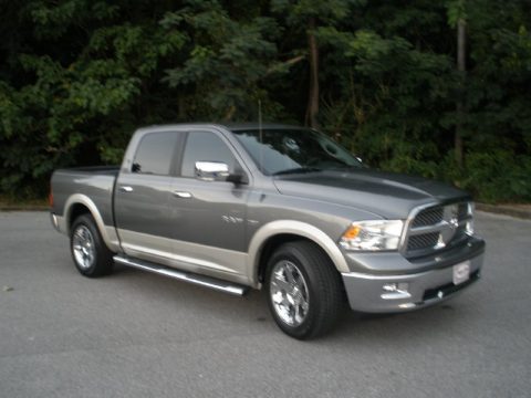 Mineral Gray Metallic Dodge Ram 1500 Laramie Crew Cab.  Click to enlarge.