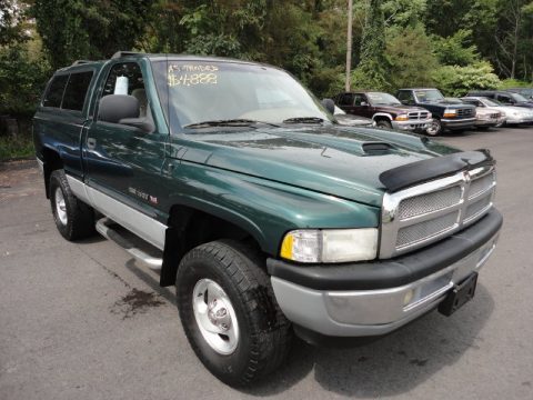 Forest Green Pearl Dodge Ram 1500 SLT Regular Cab 4x4.  Click to enlarge.