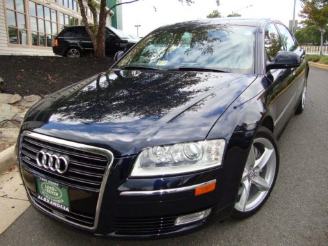 Night Blue Pearl Effect Audi A8 L 4.2 quattro.  Click to enlarge.