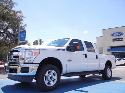 Oxford White Ford F350 Super Duty XLT Crew Cab 4x4.  Click to enlarge.