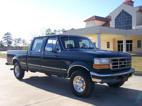 Vermont Green Metallic Ford F250 XL Crew Cab.  Click to enlarge.