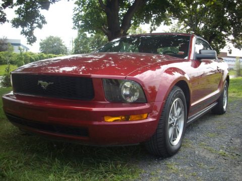 Redfire Metallic Ford Mustang V6 Premium Convertible.  Click to enlarge.