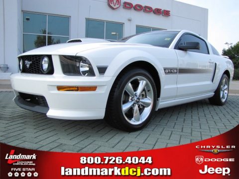 Performance White Ford Mustang GT/CS California Special Coupe.  Click to enlarge.