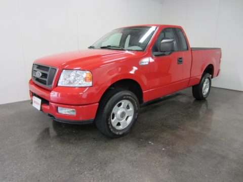 Bright Red Ford F150 STX Regular Cab 4x4.  Click to enlarge.