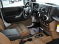  2012 Jeep Wrangler Black/Dark Saddle Interior #20