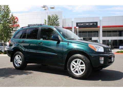 Rainforest Green Pearl Toyota RAV4 4WD.  Click to enlarge.