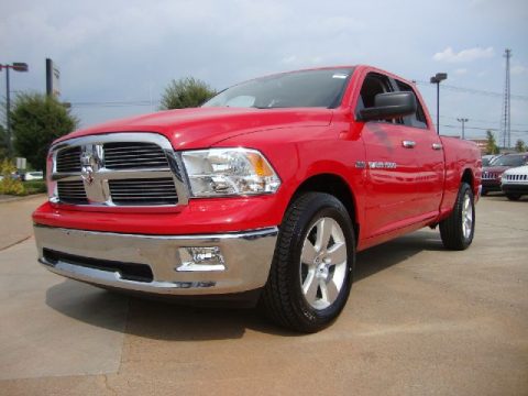 Flame Red Dodge Ram 1500 Big Horn Quad Cab.  Click to enlarge.