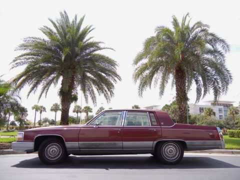 Maple Red Metallic Cadillac Brougham d'Elegance.  Click to enlarge.