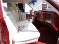 1990 Cadillac Brougham Red/White Interior #20