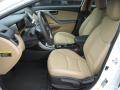  2012 Hyundai Elantra Beige Interior #14