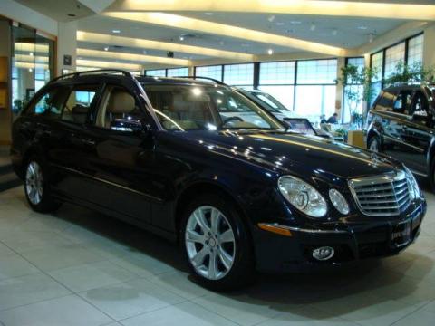 Capri Blue Metallic Mercedes-Benz E 350 4Matic Wagon.  Click to enlarge.