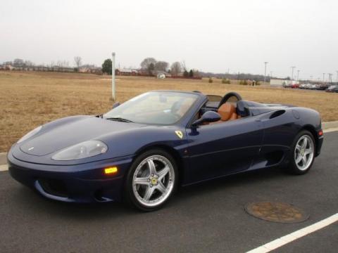 Blue Ferrari 360 Spider. Click to enlarge. Blue Ferrari 360 Spider. Click to enlarge.