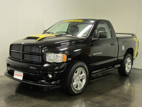Black Dodge Ram 1500 Rumble Bee Regular Cab 4x4.  Click to enlarge.