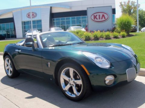 Envious Green Pontiac Solstice Roadster.  Click to enlarge.