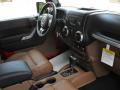  2012 Jeep Wrangler Unlimited Black/Dark Saddle Interior #22