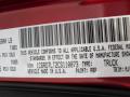 Dodge Color Code PRP Deep Cherry Red Crystal Pearl #6