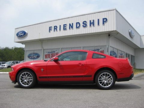 Race Red Ford Mustang V6 Premium Coupe.  Click to enlarge.