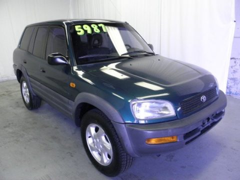 Dark Green Metallic Toyota RAV4 4WD.  Click to enlarge.