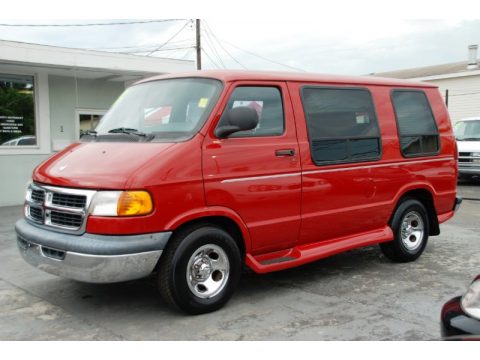 Colorado Red Dodge Ram Van 1500 Passenger Conversion.  Click to enlarge.