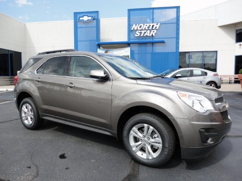 Mocha Steel Metallic Chevrolet Equinox LT AWD.  Click to enlarge.