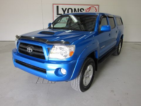 Speedway Blue Toyota Tacoma V6 TRD Sport Double Cab 4x4.  Click to enlarge.