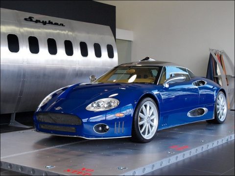 Pacific Blue Spyker C8 Laviolette SWB.  Click to enlarge.