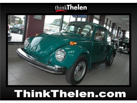 Tropical Green Metallic Volkswagen Beetle Coupe.  Click to enlarge.