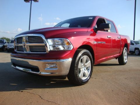 Deep Cherry Red Crystal Pearl Dodge Ram 1500 Big Horn Crew Cab.  Click to enlarge.