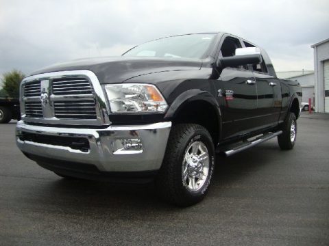 Black Dodge Ram 3500 HD Laramie Mega Cab 4x4.  Click to enlarge.