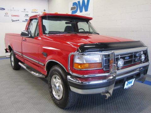 Vermillion Red Ford F250 XL Regular Cab.  Click to enlarge.