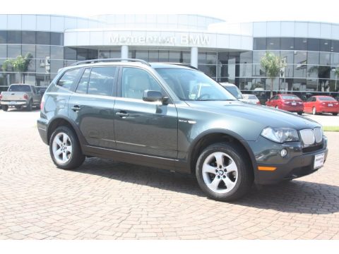 Highland Green Metallic BMW X3 3.0si.  Click to enlarge.