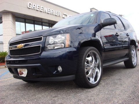 Dark Blue Metallic Chevrolet Tahoe LT.  Click to enlarge.