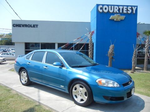 Aqua Blue Metallic Chevrolet Impala SS.  Click to enlarge.