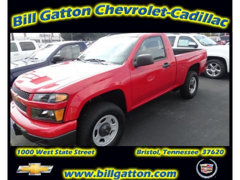 Victory Red Chevrolet Colorado Work Truck Regular Cab 4x4.  Click to enlarge.